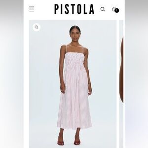 Pistola Bianca Shirred Bodice Dress